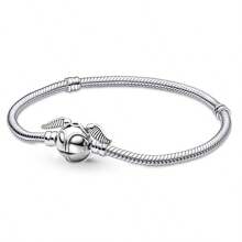 Disney 1pc  Original 925 Silver Plated Moments Bracelets Harry  Spider Heart Clasp Bead Charm Bracelet For Women DIY Jewelry