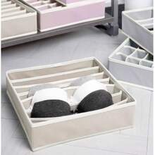 4 Drawer Organizers For Underwear And Socks – Closet Storage Box - Beige - View 6
