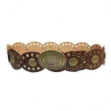 Retro Rivets Circular Belt, Bohemian Fashion Eyelet Waist Band, Versatile Fall, Autumn, Halloween