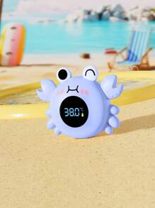 1 pieza Termómetro de agua para bañera de bebé - Termómetro digital de temperatura del agua y de la habitación, con diseño flotante de nutria marina para uso en piscina de bebés y niños pequeños con alerta de temperatura
