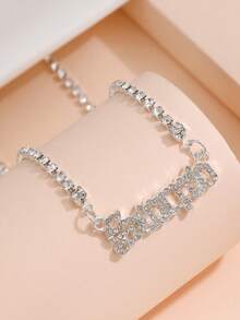 1 Peça Sexy E Brilhante Colar De Diamantes Com Design De Constelação Para Mulheres, Presente De Aniversário Para Amigos E Melhores Amigos - Prata - Ver 16