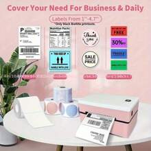 Marklife Marklife D200 UK Plug Thermal Label Printer, Wireless 4x6 4X4 Transport Label Printer Compatible, Widely Used In Various Transport Labels, Transport Packages, Home, Small And Medium-Sized Business
