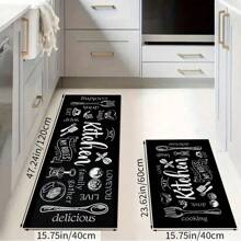 1 pieza Alfombra suave de cocina, Felpudo lavable antideslizante, Alfombra camino, Felpudo, Juego de alfombrillas de baño, sala de estar, lavandería, Alfombra de área, Decorativa apta para cocina, sala de estar, entrada, balcón, decoración del hogar, anti-suciedad, cafetería, bar, fiesta, regalo festivo, Alfombra de piso de dormitorio, Alfombra de baño, Decoración de habitación, Decoración de cocina, Diseño de reno en marco azul y blanco a rayas de fondo colorido