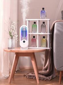 Home Premium Aroma Diffuser, Wall-Mounted USB Automatic Fragrance Diffuser, Hotel Bedroom Quiet Aroma Diffuser, Toilet Deodorizer Aroma Diffuser, Electric Air Purifier, Rechargeable, With Color Atmosphere Light - White - View 8