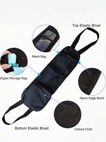 1PC/2pcs Black Car Seat Organizer Car Storage Bag With Multi-Pocket Car Seat Storage Bag Mesh Hanging Storage Bag Auto Seat Side Bag Organizer Phone Holder Drink Holder Phone Organizer Bag For Women Storage Organizer Travel Essentials Gift