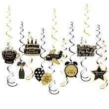 New Retirement Themed Party Spiral Hanging Decor, HAPPY RETIREMENT Party Atmosphere Decorations, Needs DIY Birthday Decorations Party Decorations Backdrop Wedding Decor Gifts Graduation