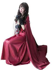 1 Piece Women's Clothing Shawl, Little Red Riding Hood Role-Playing Cloak Vampire Cos Performance Cape