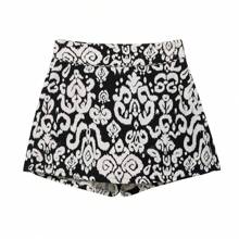ZEVITY Women's Allover Print Elastic Waist Fashion Skirt Pants