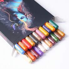 24-Color Charcoal Pencil Set – Skin Tones & Pastel Chalk Pastel Chalk Colored Pencils For Sketching, Shading & Portrait Art – Professional & Beginner Artist Kit,Back To School,School Supplies