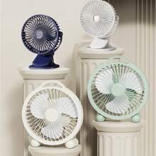 3pcs Multifunctional Handheld Mini Fan, Portable Personal Quiet Tabletop Fan,Plug In Power Mini Fans, Clip On Fan Small Powerful Desk Fan 3 Speed Quiet USB Rechargeable Mini Table Fan 360°Rotate Portable Cooling Fan For Outdoor Bedroom Office Travel Home