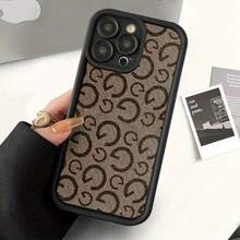 Suitable For IPhone 17 16 15 14 13 12 11 Pro Plus Max Series, Featuring Letter Pattern Mobile Phone Case, Creative Niche Model, All-Inclusive Protection, Non-Slip And Shock-Proof. - màu đen - Xem 2