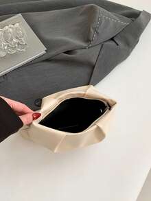 New Niche Design Fashion Solid Color Envelope Bag, Retro Women Handbag - White - View 11