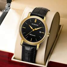 OCHSTIN Herrenuhren Mechanische Automatik Lederarmband Business Auto Datum Männliche Armbanduhr Gentleman Wasserdicht Mode Uhr Geschenk Für Männer