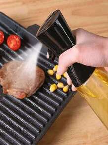 1 Pezzo Bottiglia spray per olio, Spruzzatore di olio d'oliva per la cucina, Bottiglia spray per olio da cucina in plastica a pressione, adatta per uso domestico e ristoranti