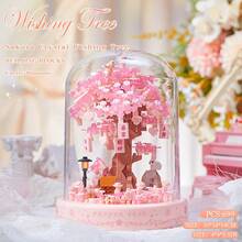 ABS 永生花系列积木，高难度拼图，500+ 片，缓解压力，培养耐心的积木玩具套装 - 彩色 - 查看 7