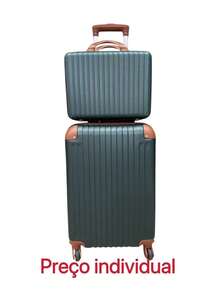 mala para viagem para 12kg com ziper antifurto 57*36*25 - Verde Militar - Visão 2