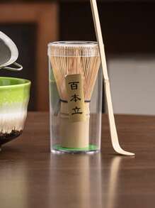 Matcha Whisk, 100% Natural White Bamboo, Traditional Japanese Chanoyu Tea Powder Brush, Tea Ceremony Accessory Back To School