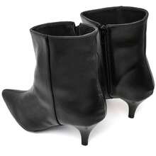 Women's Pointed Toe Heeled Boot DUBUY 1712FG - màu đen - Xem 3