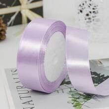 1pc 25 Yards X 2.5cm Wide Colorful Satin Ribbon Gift Wrapping Ribbon, Wedding Decorating, Baking Supplies - Multicolor - View 15