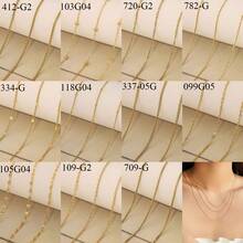 1米/2米304不锈钢时尚嘻哈十字链盒链夹珠链DIY项链手链饰品配件制作 - 鏈條 - 查看 6