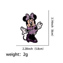 Disney 1pc Disney Mickey, Minnie, Donald Duck, Daisy Duck Fabric Applique Patch, DIY Decorative Accessories For Bags, Clothes Summer, School