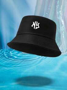 2-Pack Colorful Unisex NY Letter Pattern Couple Fisherman Hats, Suitable For Outdoor Travel, Beach Vacation, Sun Protection, Suitable For Festivals And Casual Fashion Matching, Best Halloween Holiday GiftMen's Sun Hat Summer Hat, Suitable For Summer Outdoor Activities Such As Hiking And Fishing