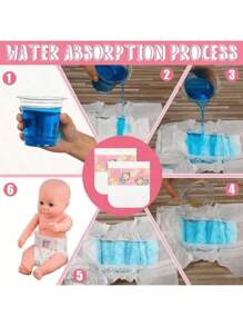 3/5/10/15pcs Baby Doll Diapers Reborn Doll Diaper Refill Pack For 18-24 Inch Newborn Doll Accessories Underwear, Suitable For 6 Years Old And Above, Doll Not Included
