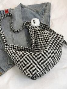 1 件豹纹帆布托特包，大容量，防盗拉链，时尚女士单肩斜挎包，旅行购物，可调节肩带，带配件 - 彩色 - 查看 6