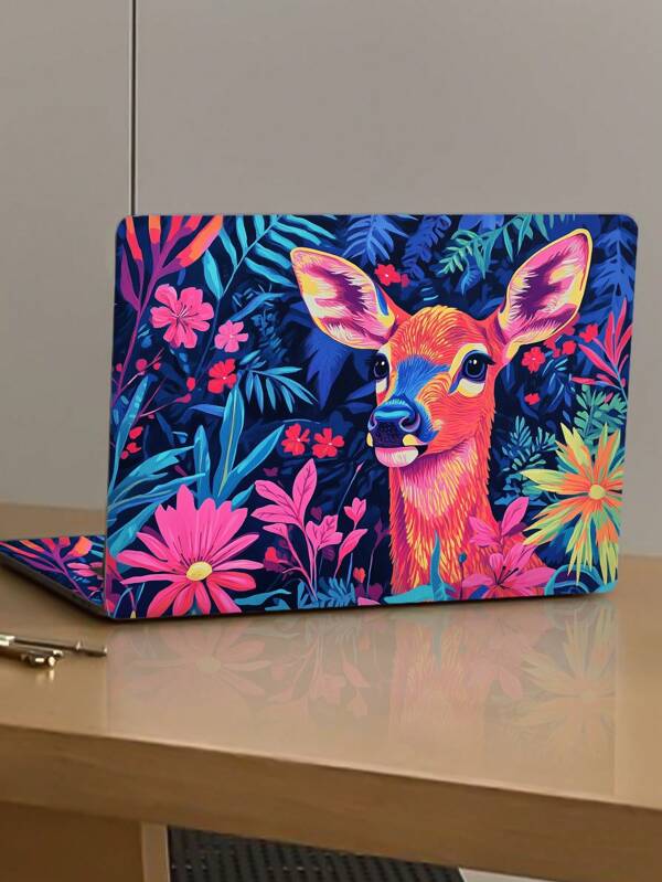 2pcs Tropical Plant Pattern Laptop Skin Stickers, Tear And Stick DIY Decal Made Of High-Quality Scratch-Resistant PVC Material To Personalize And Protect Laptop Surface, Fit For 15*11.02inch
