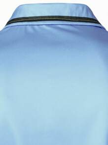 Ropa de hombre Camiseta polo de manga corta de verano con colores contrastantes, casual y de negocios, camisa polo con cuello para hombre, deportes y aire libre - tenis y golf