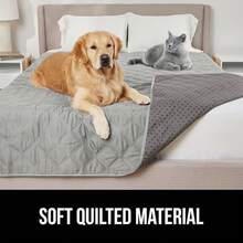 Waterproof Dog Bed Cover, Pet Blanket Furniture, Sofa, Couch, Crate, Car, Sofa Throw Essential Cats And Dogs, Tear And Slip Resistant Leakproof Cushion Cover, 40x50 Charcoal - 淺灰色 - 查看 6