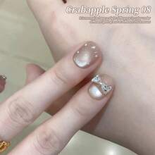 XEIJAYI 1PC 15ML Grabapple Spring Nail Gel Cat Eye Semi Permanent Nail Art Soaking UV LED Nail Salon DIY Nail Salon Gel For Spring And Summer - Rượu sâm banh - Xem 3