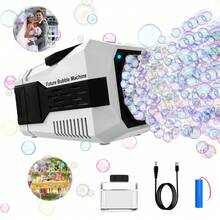 Automatic Bubble Machine, 40 Holes Bubble Blower, 18000+ Big Bubbles Per Minute Bubbles For Kids Toddlers, 2 Speed Modes With Adjustable Stand, Bubble Toys For Indoor Outdoor Birthday Party - Multicolor - View 10