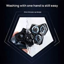 PHILIPS S5835 智能电动剃须刀 | 1 小时闪充，90 天续航 | 干湿两用，全身可水洗 | USB 便携式充电，深蓝色