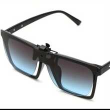 1-2 pièces Lunettes à la mode à clipser pour hommes et femmes, verres TAC surdimensionnés, idéales pour la conduite et le quotidien. Cadeau idéal pour les anniversaires, les fêtes, Noël. Lunettes à la mode Lunettes durables