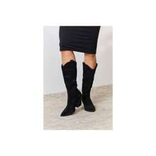 Botas vaqueras altas hasta la rodilla con strass de Forever Link