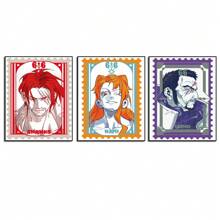 ONE PIECE 3 piezas de arte de pared popular de One Piece - ZORO, SANJI, KID, CHOPPER, BROOK y próximamente en los pósters de arte de dibujos animados del anime de One Piece (sin marco)