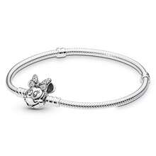 Disney 1pc  Original 925 Silver Plated Moments Bracelets Harry  Spider Heart Clasp Bead Charm Bracelet For Women DIY Jewelry
