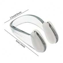 3/1个硅胶鼻夹，防水防滑鼻夹，适用于专业训练、成人、鼻塞、游泳、水上运动、泳池配件、游泳、游泳池、水上运动、鼻部保护、户外、游泳池、学生、游泳训练 - 彩色 - 查看 10