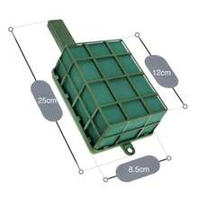 Shelled Floral Mud Wall Hanging Green Foam, Can Be Hung For Flower Arrangement, For Weddings, Exhibitions And Garden Decorations Soft And Odorless Foam, Suitable For Flower Arrangement Supplies, Crafts, Weddings, Birthdays And Various Occasions - Green 23*8.5cm - View 7