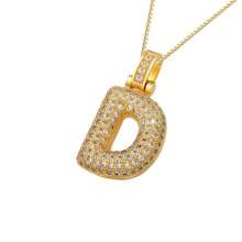 Gold Letter Necklace, Cute Initial Necklaces For Women 18k Gold Plated Balloon Letter Necklace Dainty Gold Necklaces For Women Charm Name Choker Fashion Women Jewelry