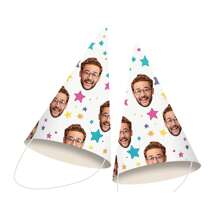 Personalised Photo Face Party Hats For 30th Birthday Party Decorations Paper Party Supplies Decor Custom Photos Caps 21st 25th 40th , Wedding Gifts, Wedding Accessories, BridemaidsGift, Christmas Gift, Christmas Decor, Thanksgiving Gift, New Year Gift, Party Decor