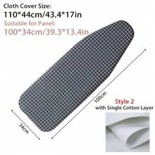 1pc Universal Ironing Board Cover With Elastic Edge Stain Resistant Scorching Iron Thick Cotton Padding Iron Heat Shield Ironing Cover For Ironing Table