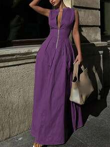 New Fashionable Casual Sleeveless Versatile Women Dress, Spring/Summer