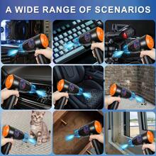 Compressed Air Duster, Electric Air Duster, Fast Charging, 51000 RPM 4 Speed Cordless Air Blower With LCD Display, Portable Built-In LED Light Air Dusters For Computers Keyboard Cleaner Cordless Air Duster, Replaces Compressed Air Cans