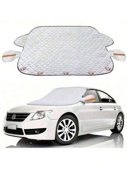 1 szt. Pogrubiona osłona przeciwsłoneczna na przednią szybę samochodu, chroni przednią szybę samochodu przed światłem słonecznym, promieniowaniem UV i śniegiem