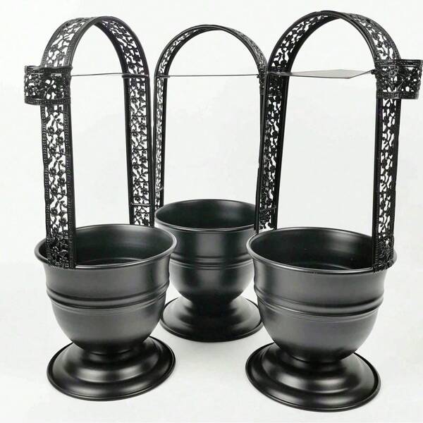 Cesto de carbón para narguile árabe y shisha, soporte premium de calidad para carbón de hookah negro con pinzas laterales, accesorios de estilo lounge para narguile