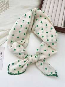 1 pezzo Nuovo arrivo da donna Sciarpa quadrata in cotone 100% da 70 cm, stile bohémien, stampa floreale, versatile, per primavera/estate