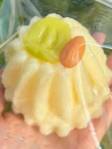 1pc Cherry Mochi Squishy Toy, Soft Pudding Texture Squeeze Stress Relief Toy, Popular Internet Celebrity Model - Multicolor - View 8