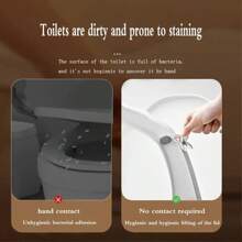2 Pieces Toilet Lid Lifter, Reducing Contact With The Toilet Lid Handle, Hygienic Adhesive, Toilet Lid Handle Hook, Bathroom Supplies, Toilet Lid Handle Not Dirty, Toilet Toilet Paste Handle Lifter
